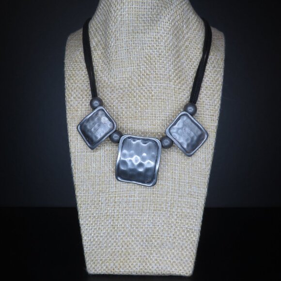 Black Cord with Metal Charms - Picture 2 of 2